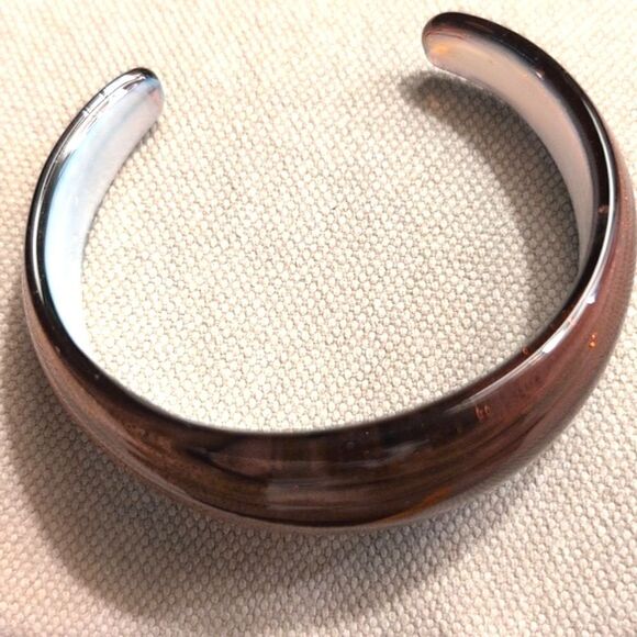Unique Vintage Venetian Art Glass Cuff Bracelet - Picture 6 of 7